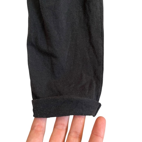 Smash + Tess Black ruffle Sleeveless stretchy Jumpsuit size small bamboo cotton - Picture 6 of 12